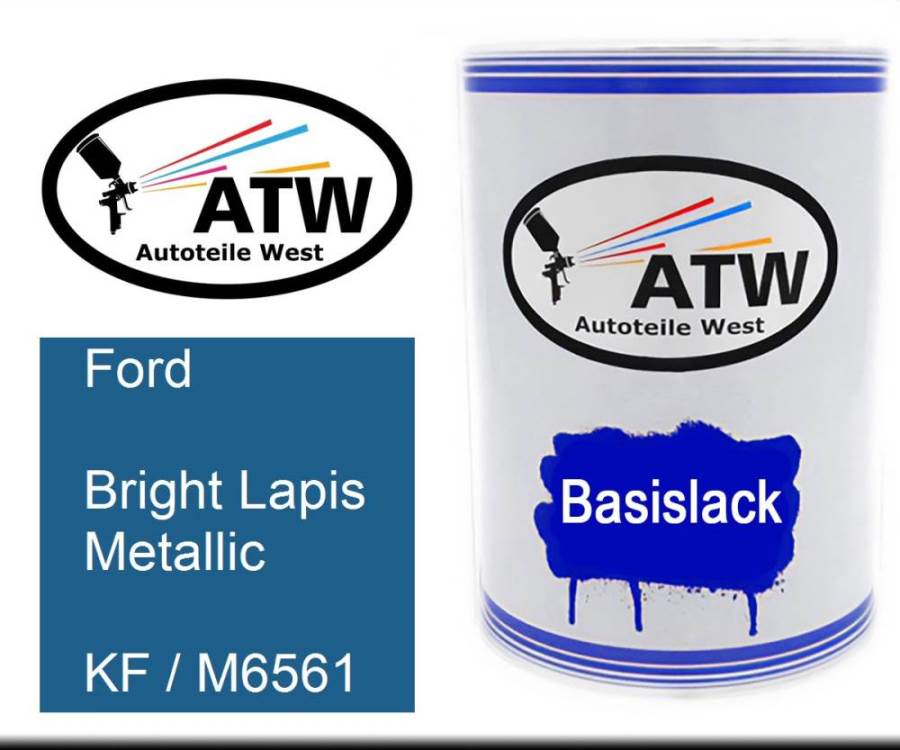 Ford, Bright Lapis Metallic, KF / M6561: 500ml Lackdose, von ATW Autoteile West.